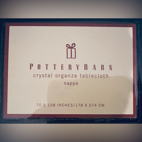 PB 100% Silk Tablecloth 70"x108" & 14 Napkins - Picture 2 of 14